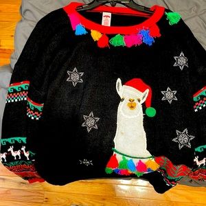 ugly christmas sweater llama